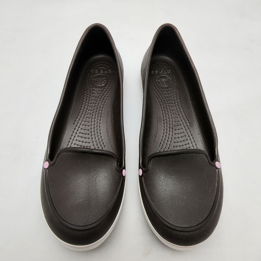 CROCS CROCBAND LOAFER MARINA COMFORT LOAFER Shoes SIZE 10 Brown Pink